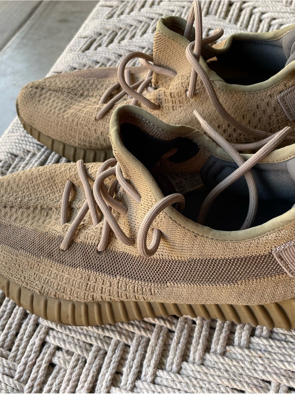 adidas Men's Knit Sneakers in Light Brown